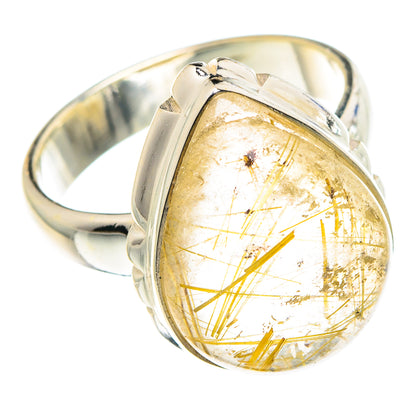 Rutilated Quartz Rings handcrafted by Ana Silver Co - RING88564