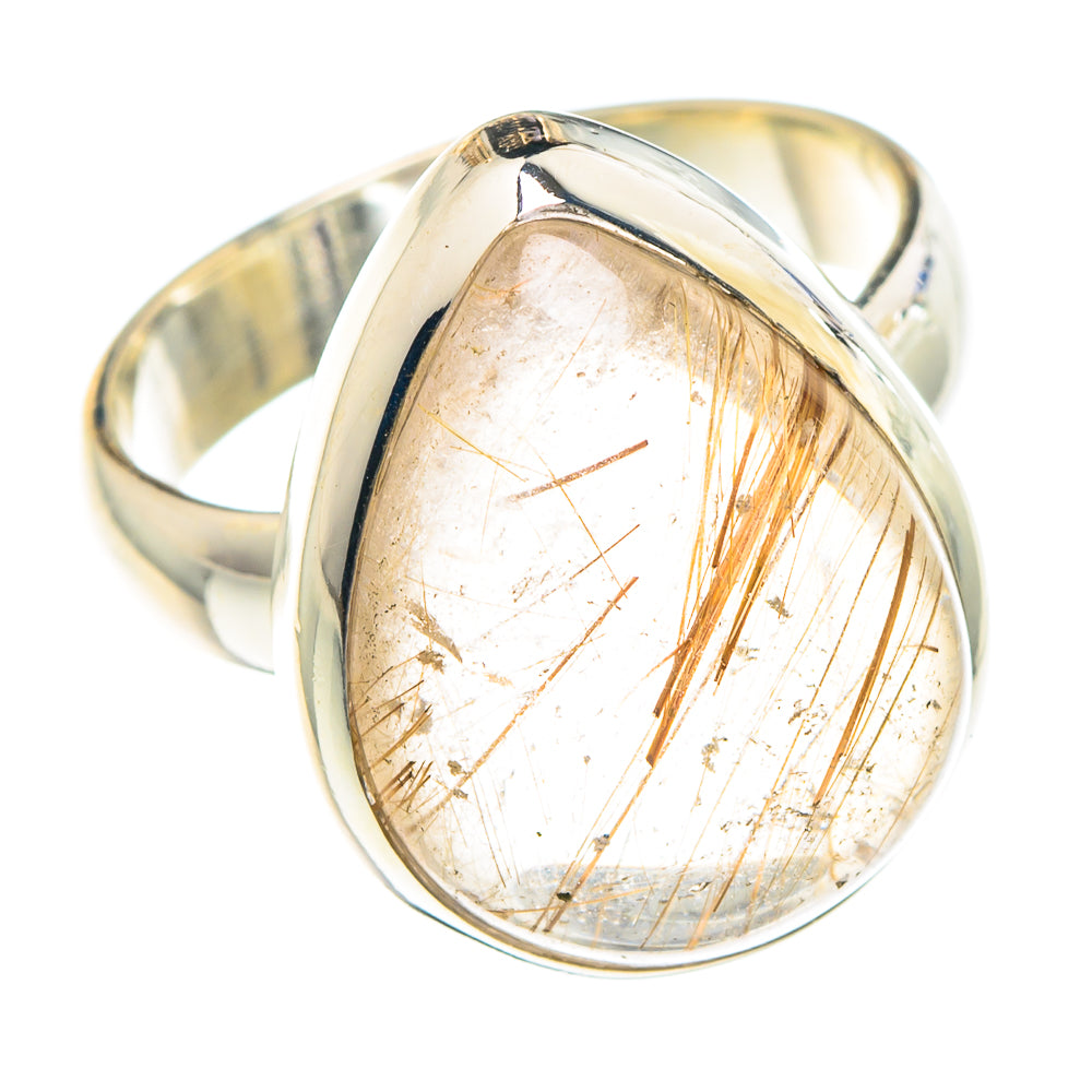 Rutilated Quartz Rings handcrafted by Ana Silver Co - RING88565