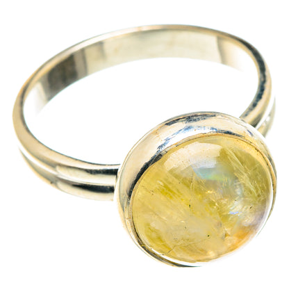 Yellow Moonstone Rings handcrafted by Ana Silver Co - RING88569 - Photo 2