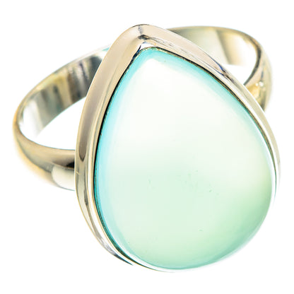 Aqua Chalcedony Rings handcrafted by Ana Silver Co - RING88572