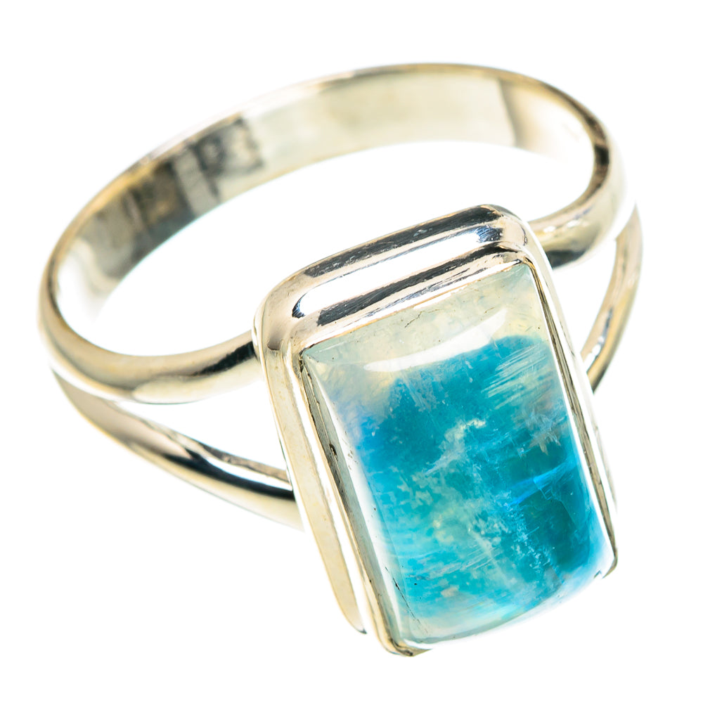 Rainbow Moonstone Rings handcrafted by Ana Silver Co - RING88575