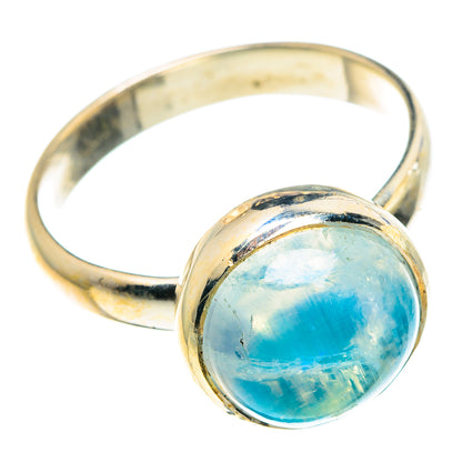 Rainbow Moonstone Rings handcrafted by Ana Silver Co - RING88578
