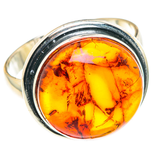 Baltic Amber Rings handcrafted by Ana Silver Co - RING88581