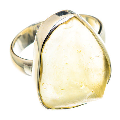 Libyan Desert Glass Rings handcrafted by Ana Silver Co - RING88582