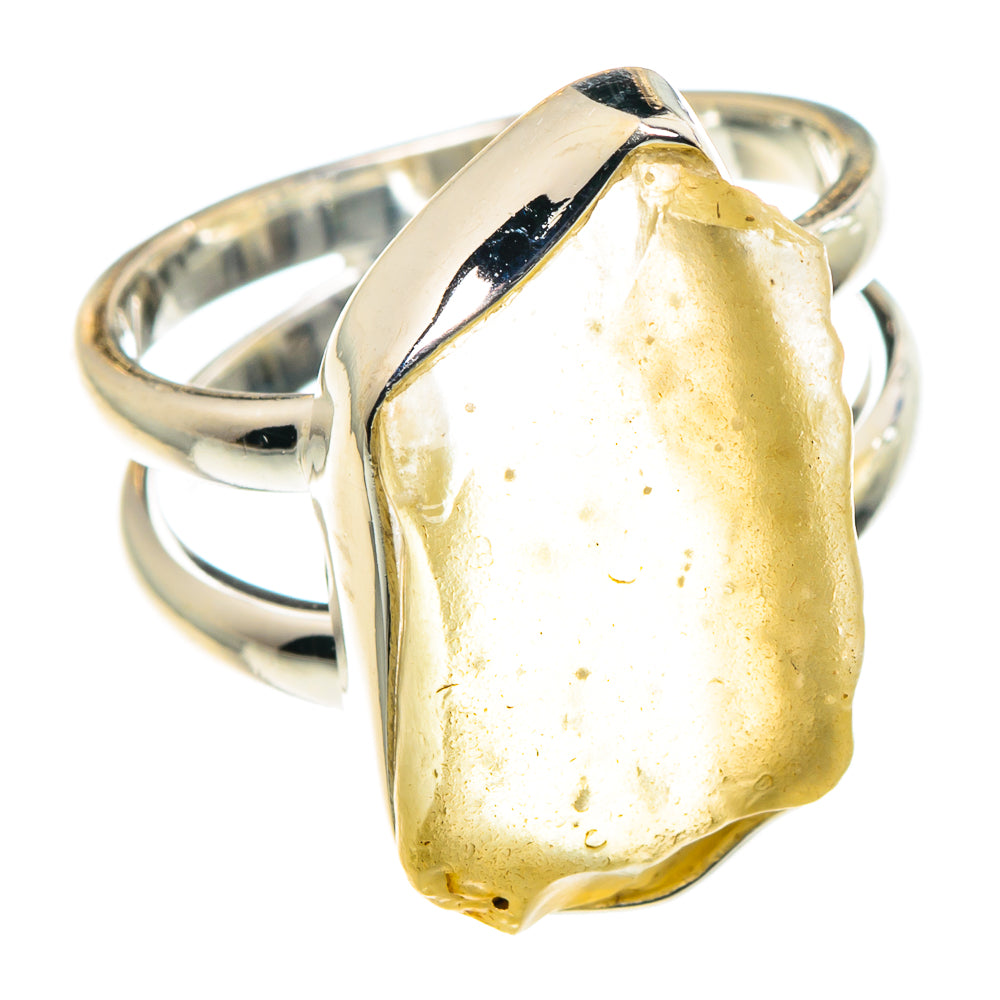 Libyan Desert Glass Rings handcrafted by Ana Silver Co - RING88583