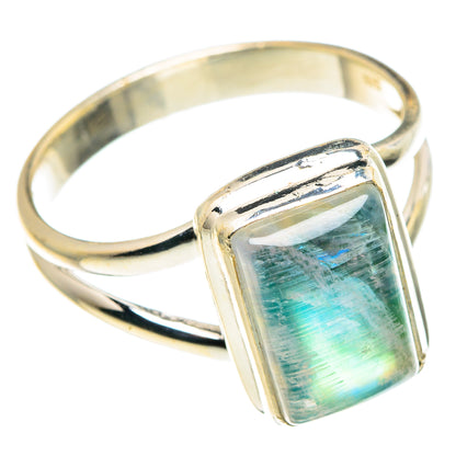 Green Moonstone Rings handcrafted by Ana Silver Co - RING88594