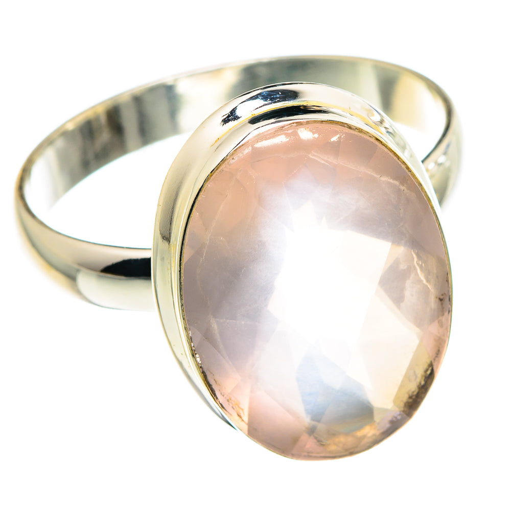 Rose Quartz Rings handcrafted by Ana Silver Co - RING88601