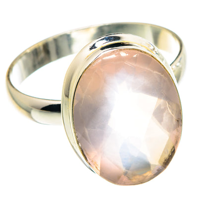Rose Quartz Rings handcrafted by Ana Silver Co - RING88601