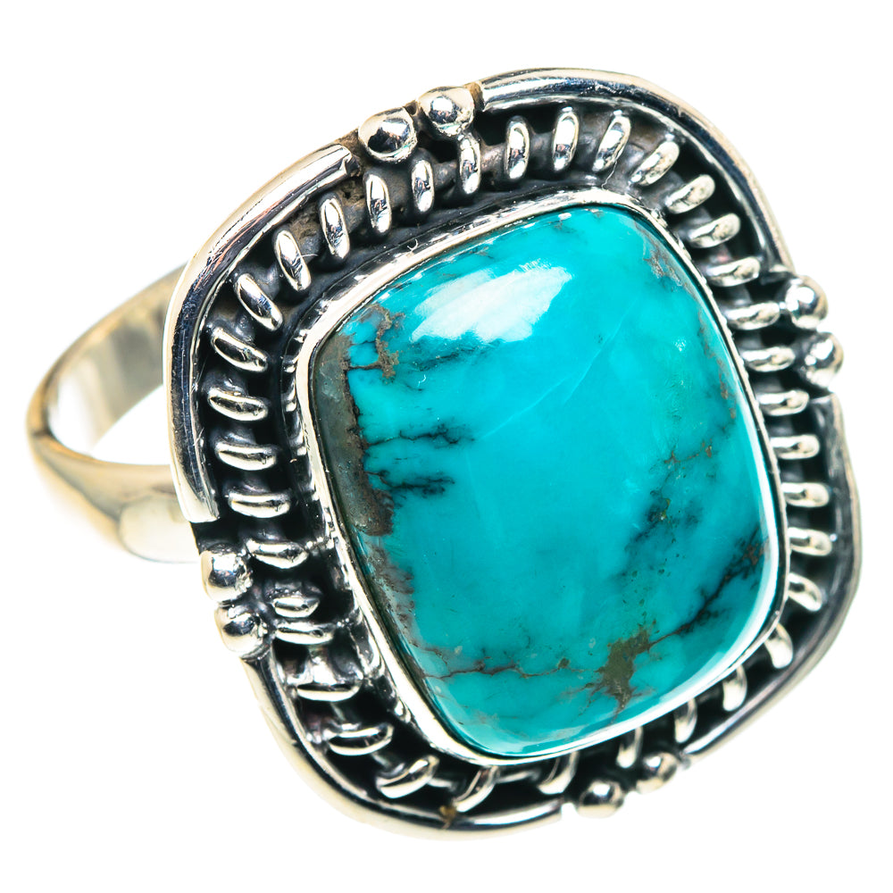 Tibetan Turquoise Rings handcrafted by Ana Silver Co - RING88612