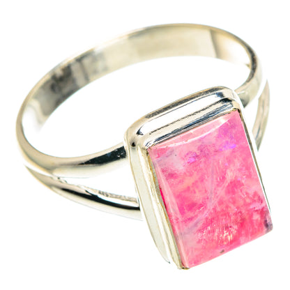 Pink Moonstone Rings handcrafted by Ana Silver Co - RING88618