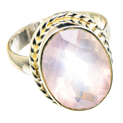 Rose Quartz Rings handcrafted by Ana Silver Co - RING88619