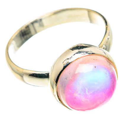 Pink Moonstone Rings handcrafted by Ana Silver Co - RING88620