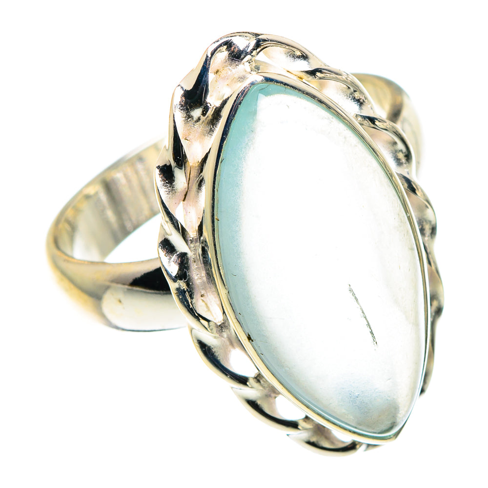 Aqua Chalcedony Rings handcrafted by Ana Silver Co - RING88625