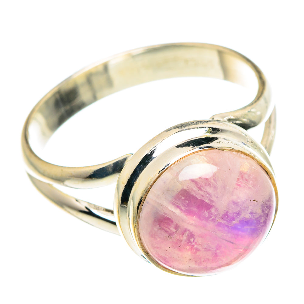 Pink Moonstone Rings handcrafted by Ana Silver Co - RING88648