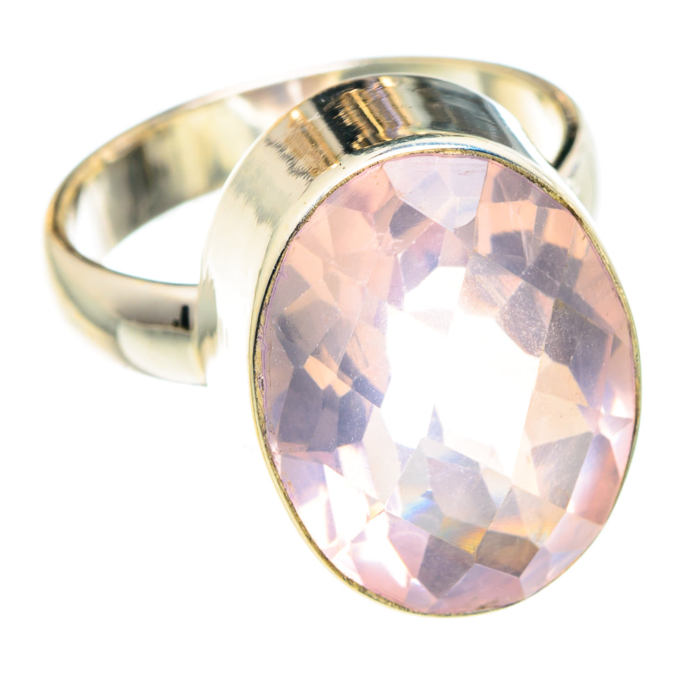 Rose Quartz Rings handcrafted by Ana Silver Co - RING88650
