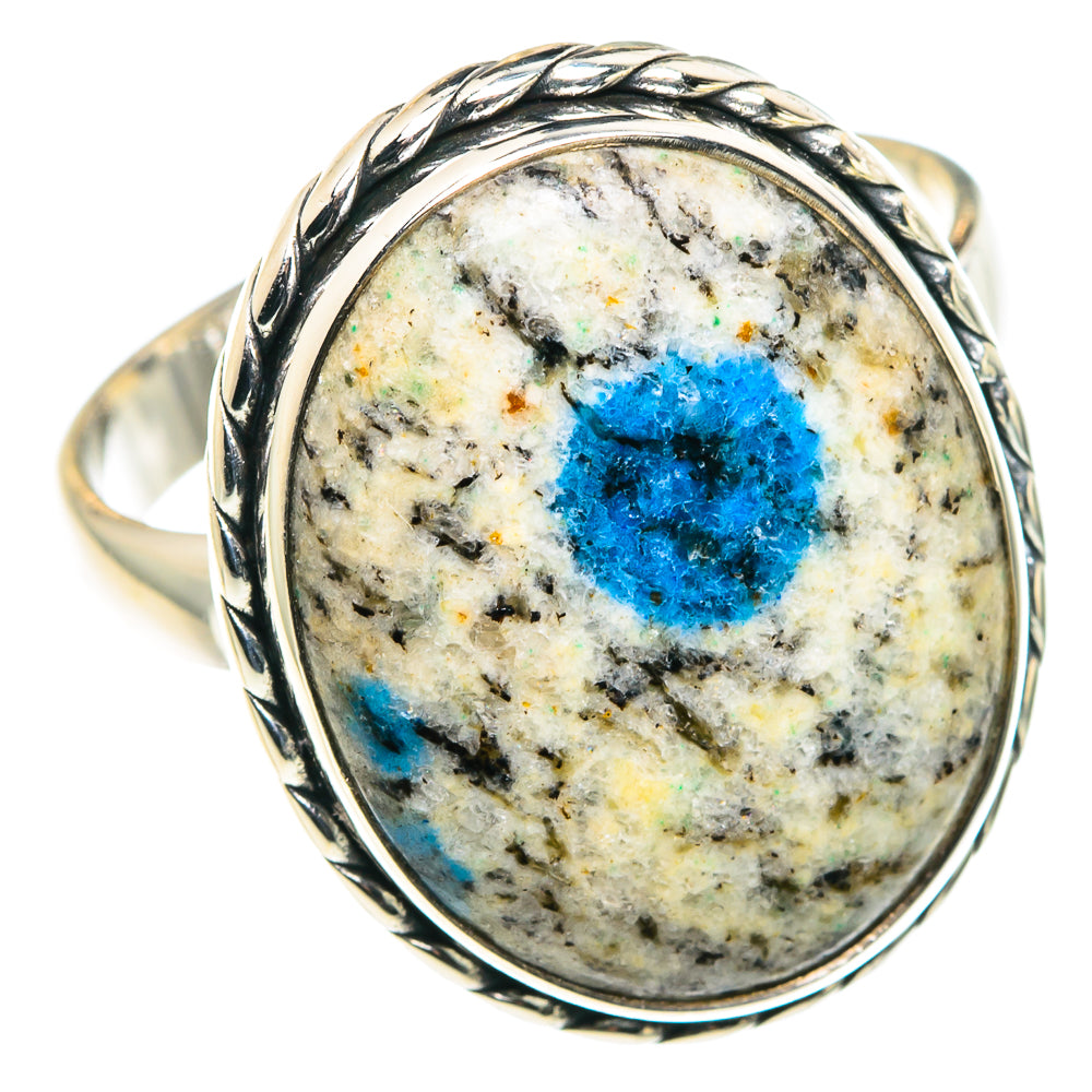 K2 Blue Azurite Rings handcrafted by Ana Silver Co - RING88654 - Photo 2