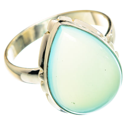 Aqua Chalcedony Rings handcrafted by Ana Silver Co - RING88655