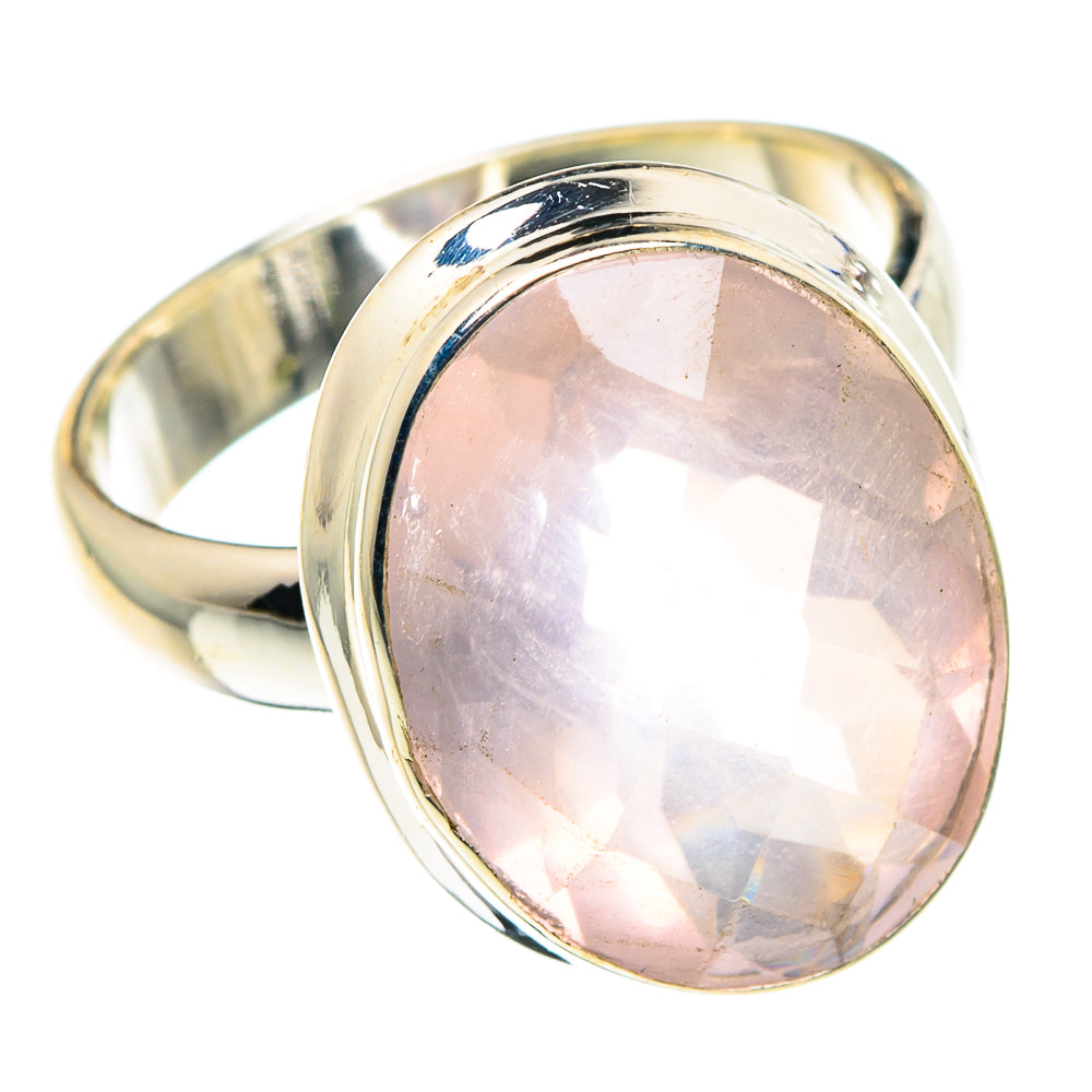 Rose Quartz Rings handcrafted by Ana Silver Co - RING88661