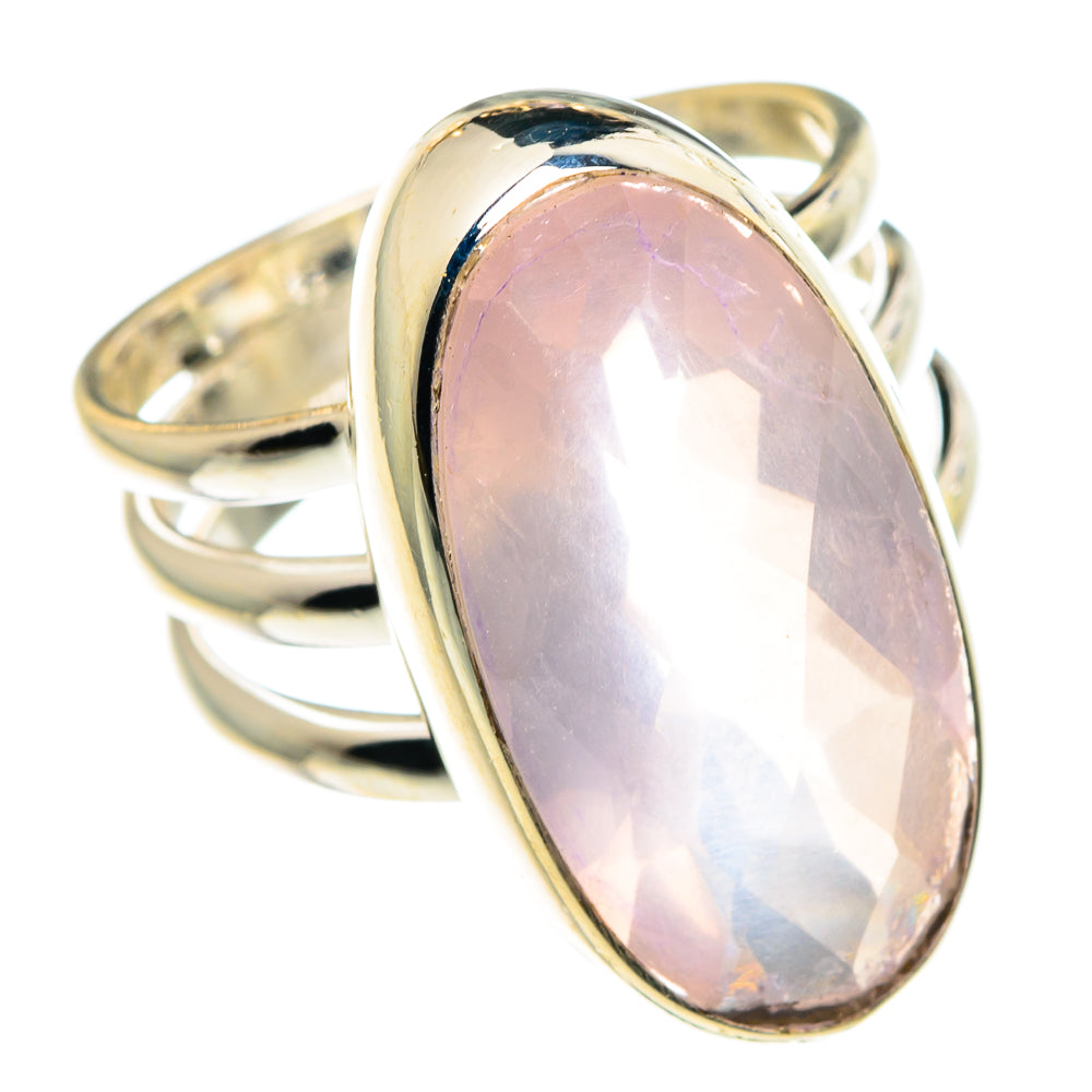 Rose Quartz Rings handcrafted by Ana Silver Co - RING88665