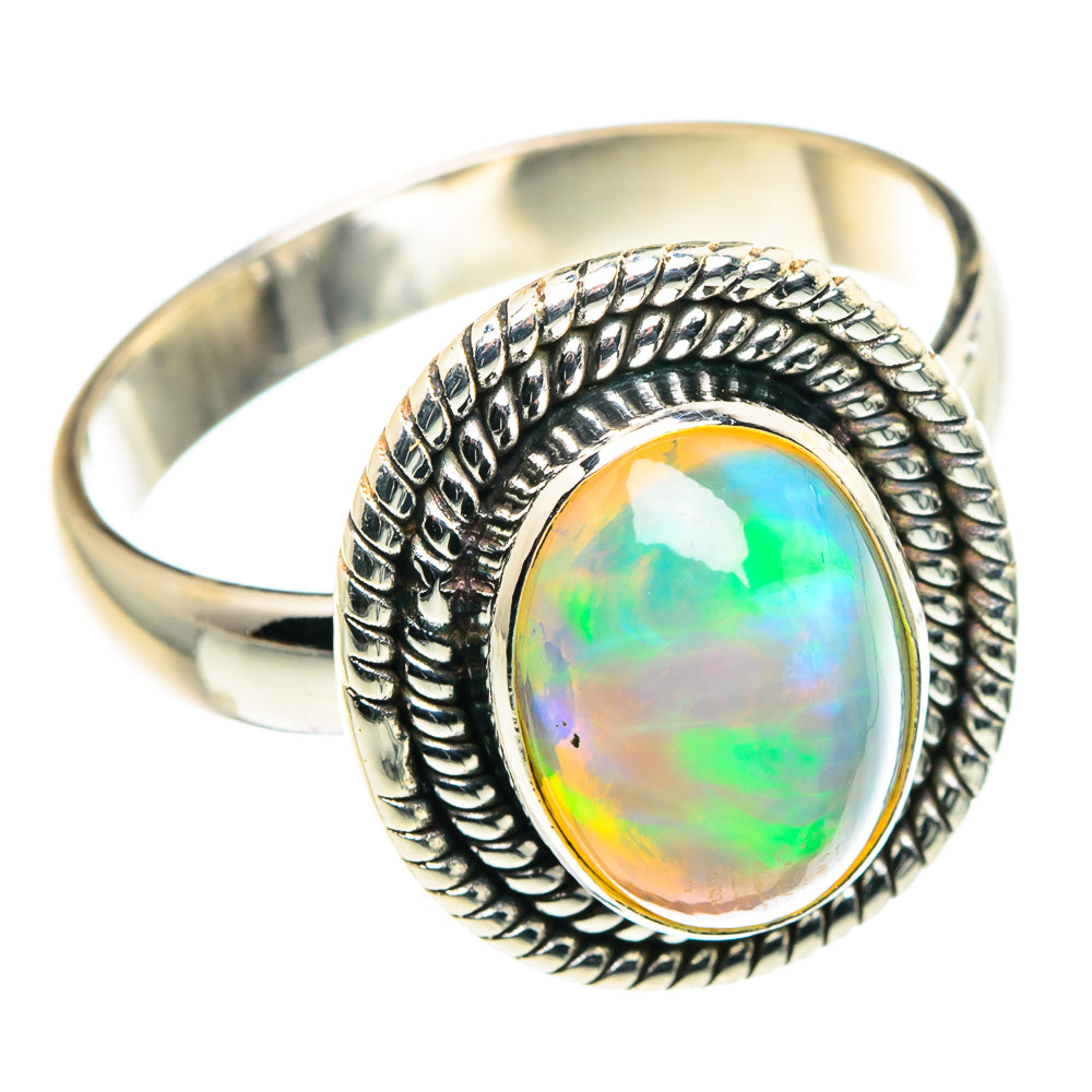 Ethiopian Opal Rings handcrafted by Ana Silver Co - RING88666