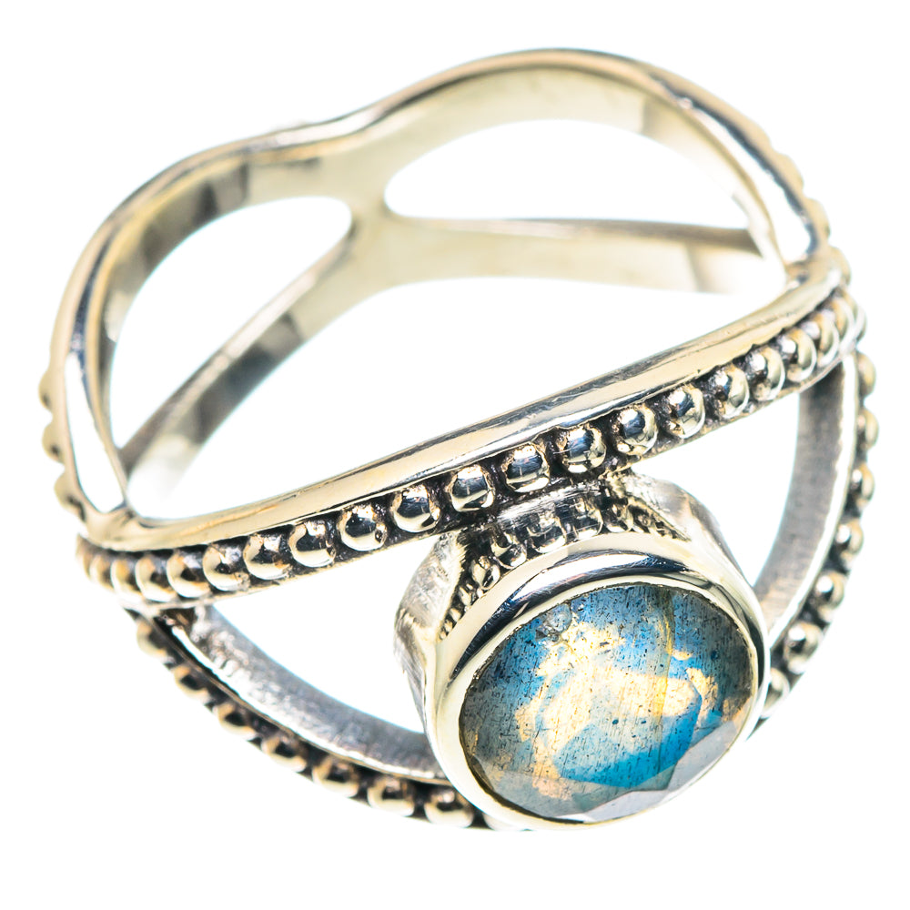 Labradorite Rings handcrafted by Ana Silver Co - RING88673
