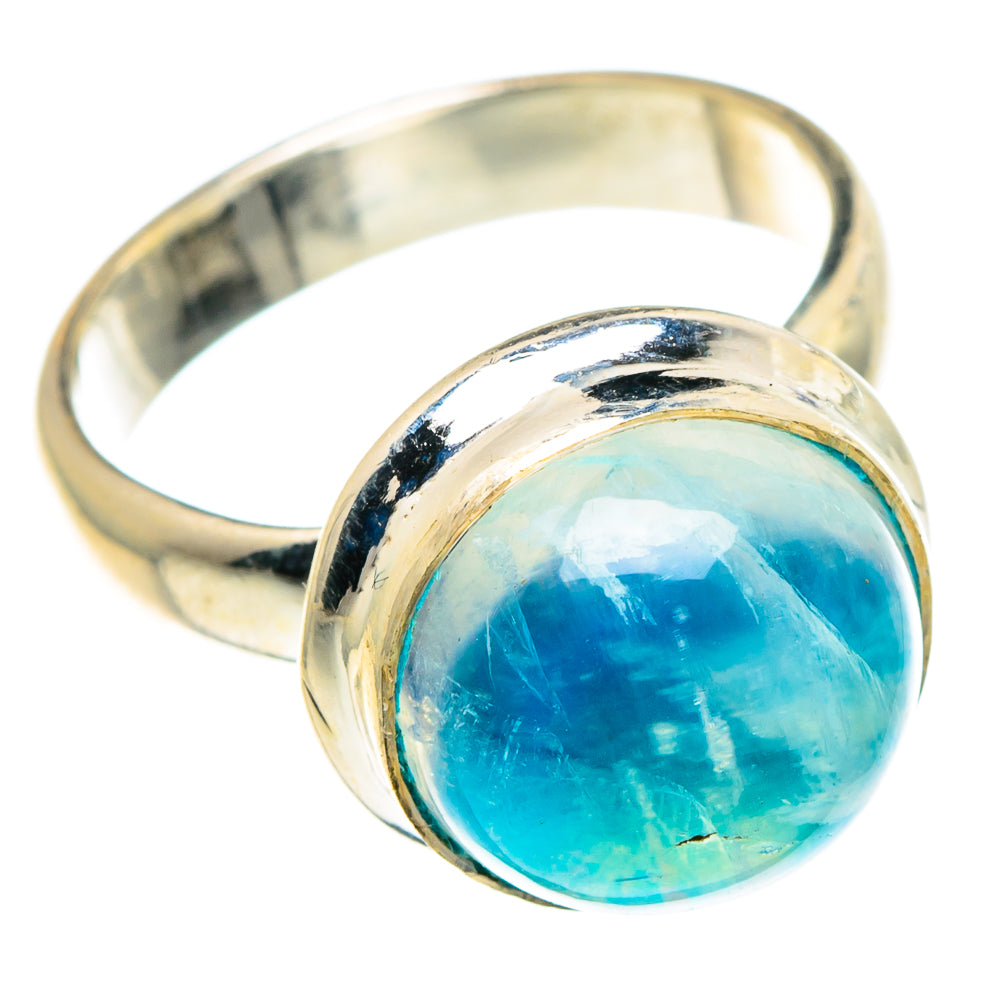 Rainbow Moonstone Rings handcrafted by Ana Silver Co - RING88677