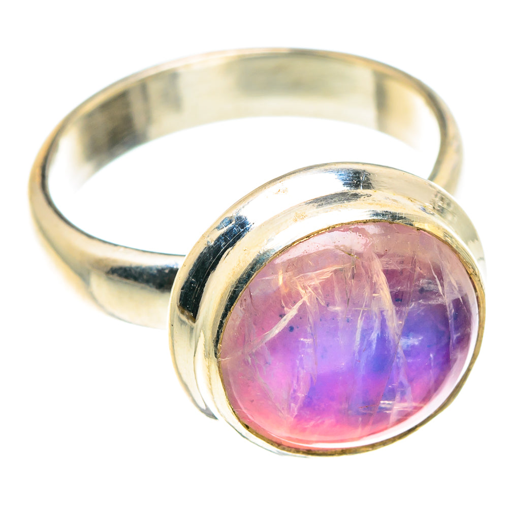 Pink Moonstone Rings handcrafted by Ana Silver Co - RING88681