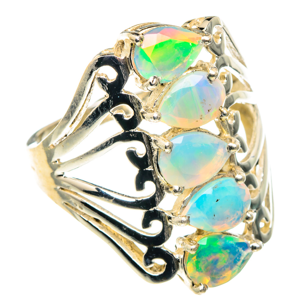 Ethiopian Opal Rings handcrafted by Ana Silver Co - RING88722