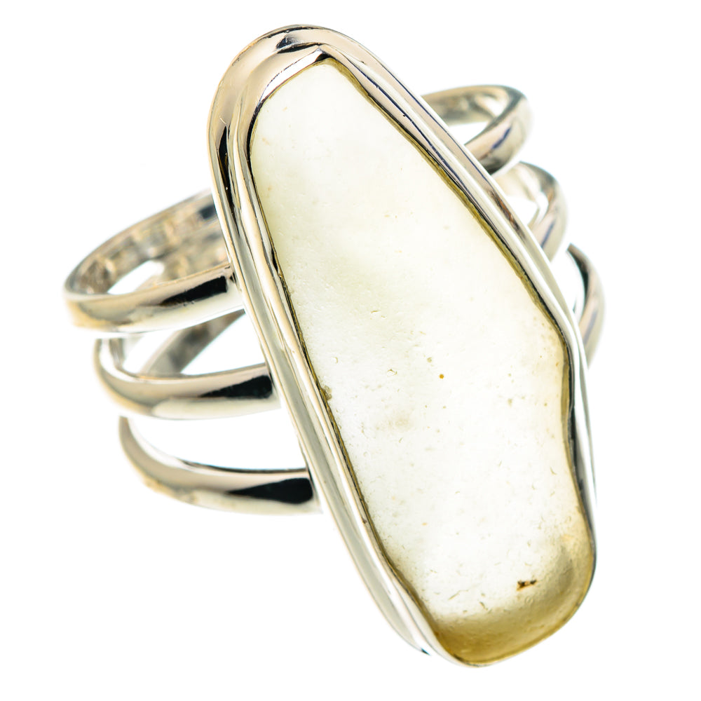 Libyan Desert Glass Rings handcrafted by Ana Silver Co - RING88738