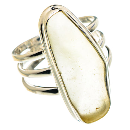 Libyan Desert Glass Rings handcrafted by Ana Silver Co - RING88738