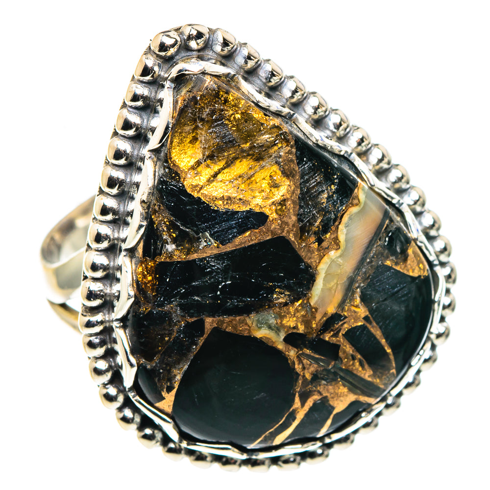 Black Copper Onyx Rings handcrafted by Ana Silver Co - RING88743