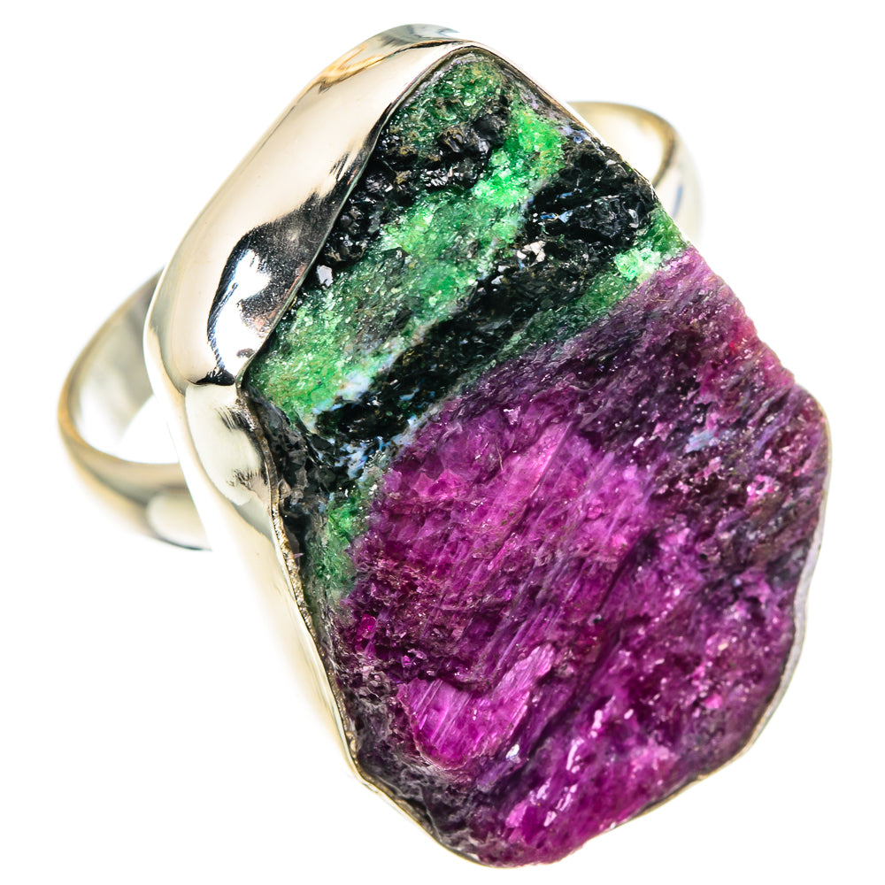 Ruby Zoisite Rings handcrafted by Ana Silver Co - RING88748