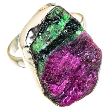 Ruby Zoisite Rings handcrafted by Ana Silver Co - RING88748