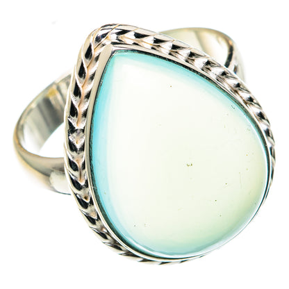 Aqua Chalcedony Rings handcrafted by Ana Silver Co - RING88753
