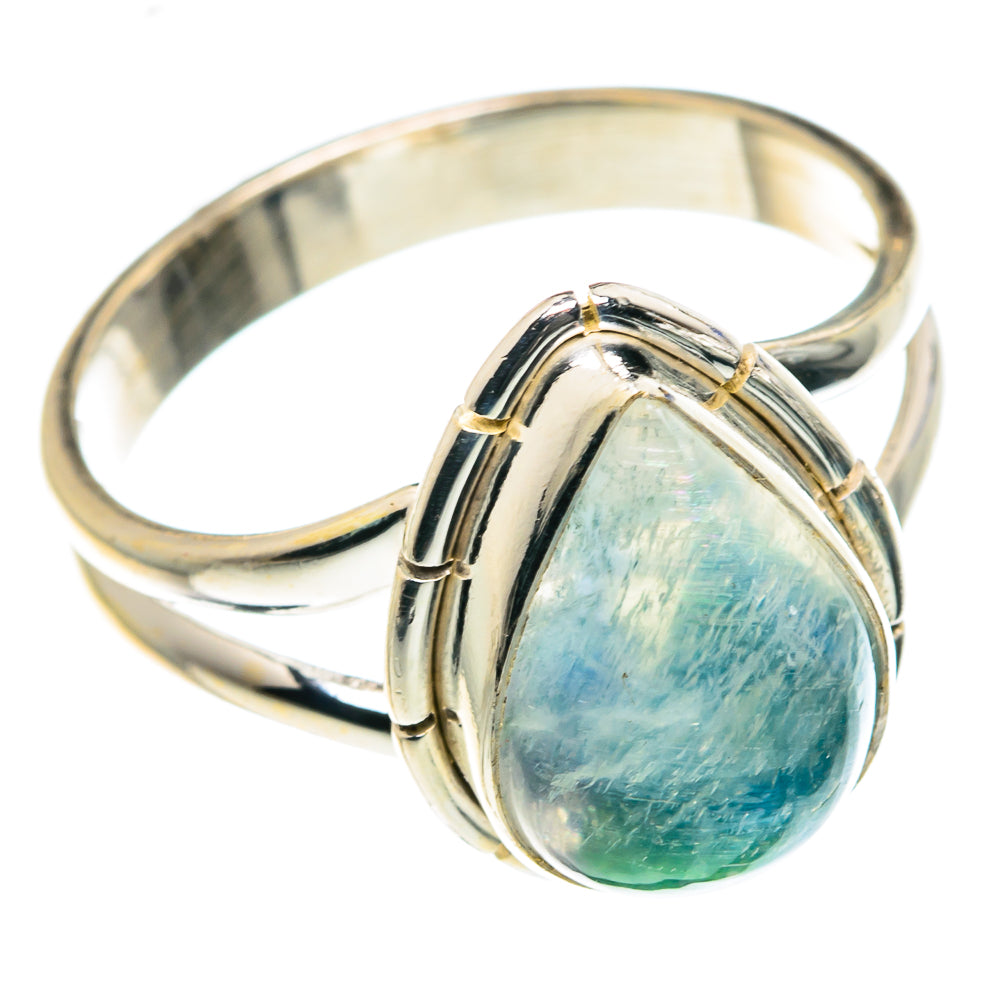 Green Moonstone Rings handcrafted by Ana Silver Co - RING88761