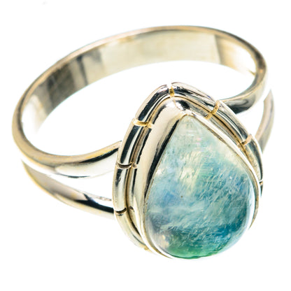 Green Moonstone Rings handcrafted by Ana Silver Co - RING88761