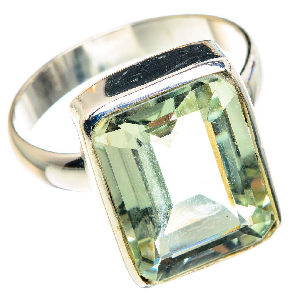 Green Amethyst Rings handcrafted by Ana Silver Co - RING88762