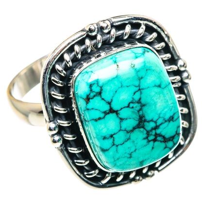 Tibetan Turquoise Rings handcrafted by Ana Silver Co - RING88764