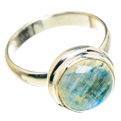 Rainbow Moonstone Rings handcrafted by Ana Silver Co - RING88765