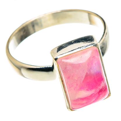 Pink Moonstone Rings handcrafted by Ana Silver Co - RING88770