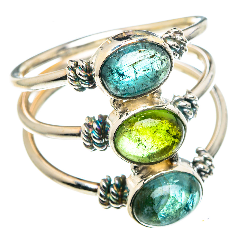 Green Tourmaline Rings handcrafted by Ana Silver Co - RING88779