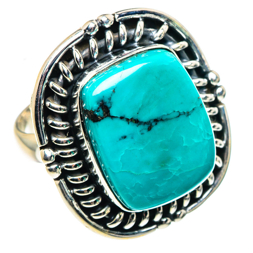 Tibetan Turquoise Rings handcrafted by Ana Silver Co - RING88789