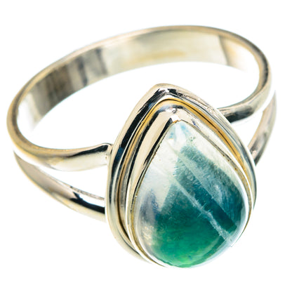 Green Moonstone Rings handcrafted by Ana Silver Co - RING88793