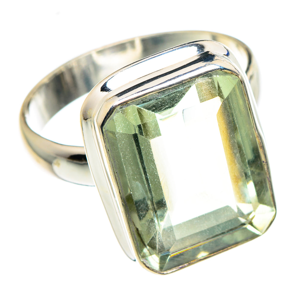 Green Amethyst Rings handcrafted by Ana Silver Co - RING88796