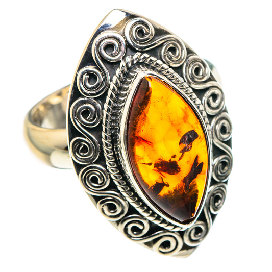 Baltic Amber Rings handcrafted by Ana Silver Co - RING88800