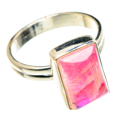 Pink Moonstone Rings handcrafted by Ana Silver Co - RING88804