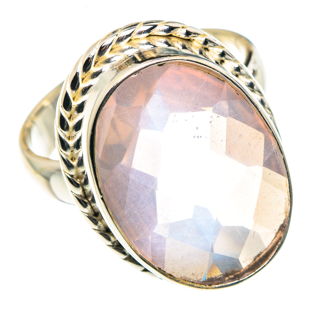 Rose Quartz Rings handcrafted by Ana Silver Co - RING88807