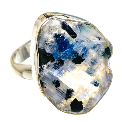 Rainbow Moonstone Rings handcrafted by Ana Silver Co - RING88812