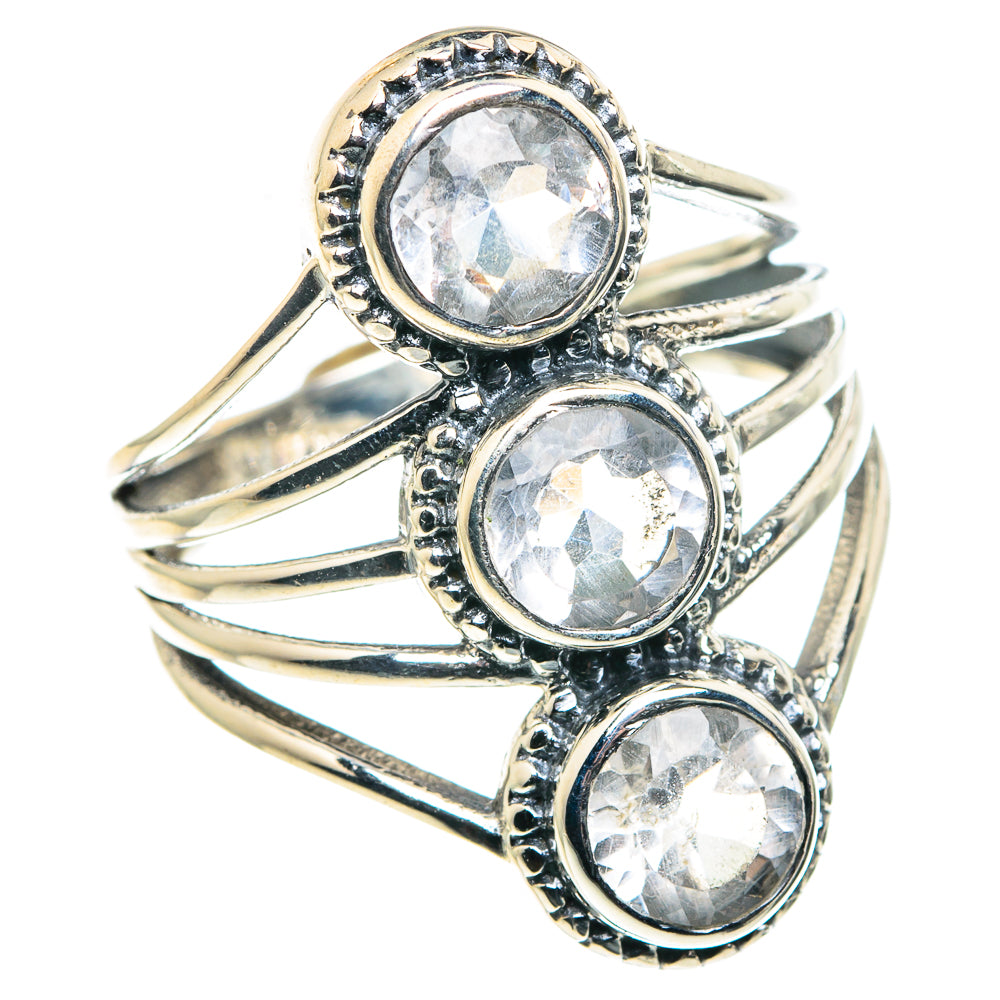 White Quartz Rings handcrafted by Ana Silver Co - RING88813