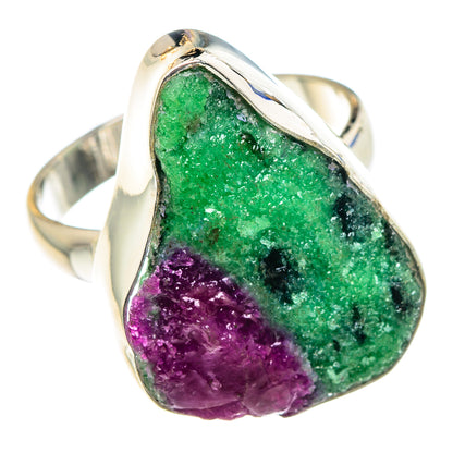 Ruby Zoisite Rings handcrafted by Ana Silver Co - RING88814